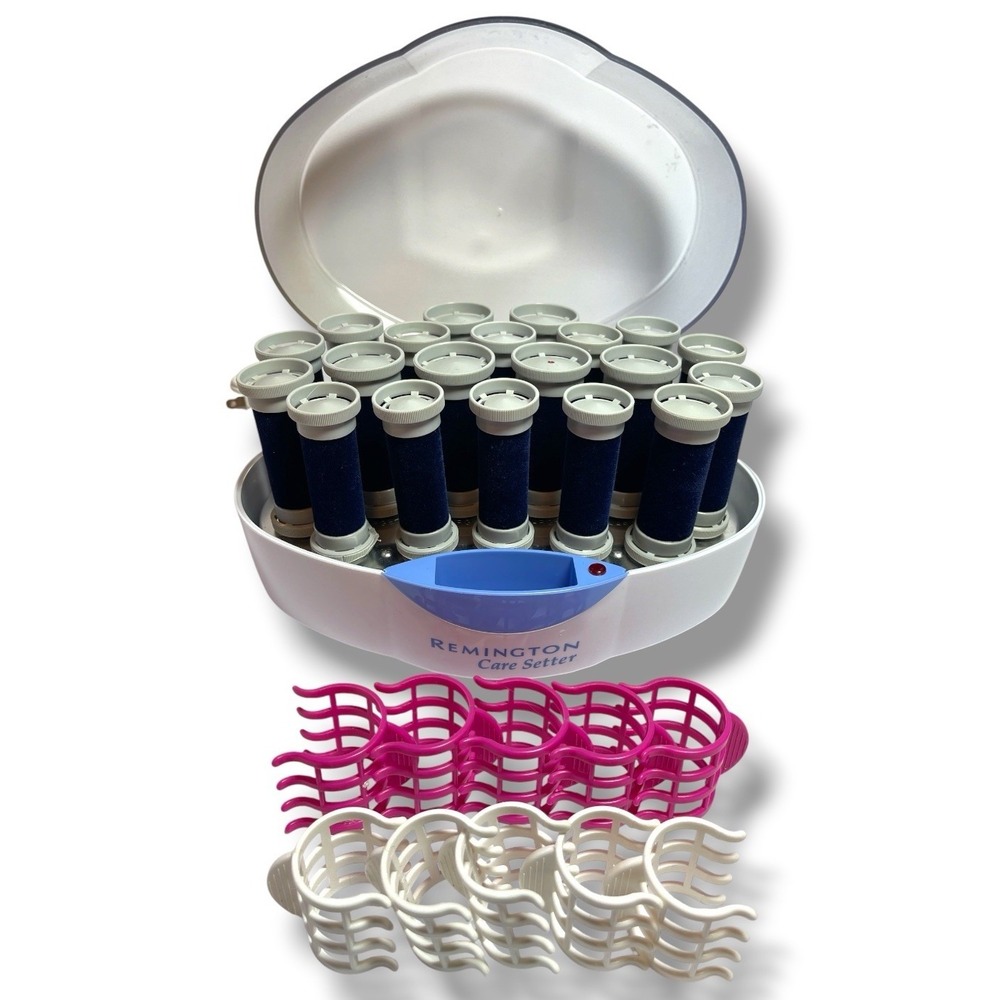 Remington‎ Care Setter Hot Rollers KF-20I Velvet Flocked Wax Core 20, 10 Clips